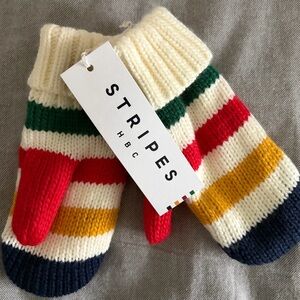 Adult Hudson Bay Company (HBC) striped Mittens